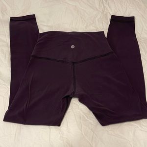 Lululemon Align Pant 25” (Black Cherry Size 4)